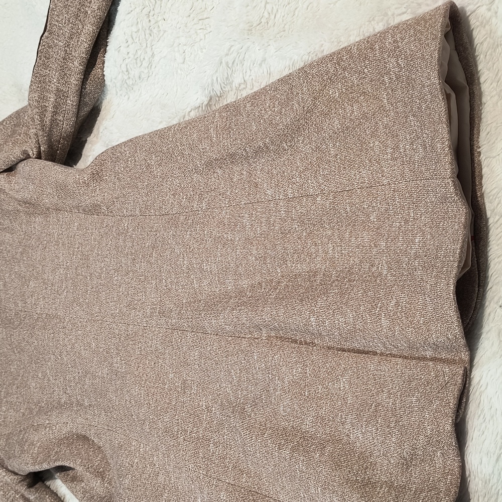 Tommy Hilfiger Women's Tan Marled Knit Blazer Elbow Patches Jacket Size 2 Preppy - Picture 16 of 16